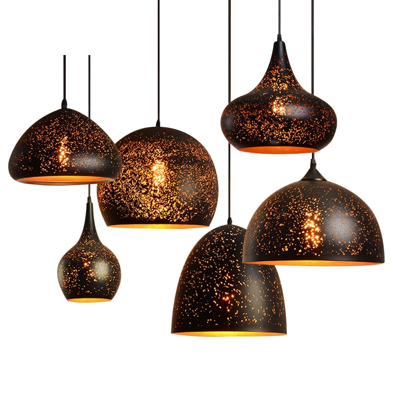 Nordic Wrought Iron Porous Etched Loft Style Pendant Lamp - Sage Design Group - Annette Sage, CEO