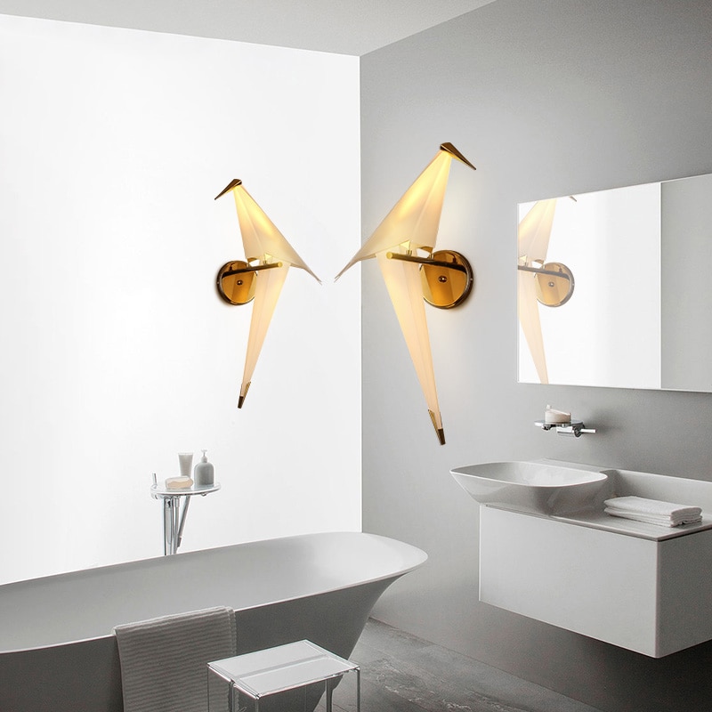 Paper Crane Inspired Wall Sconce - Sage Design Group - Annette Sage, CEO