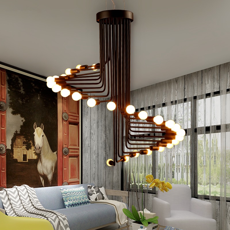 LED Spiral Staircase Chandelier Lamp DREAMSPACE™