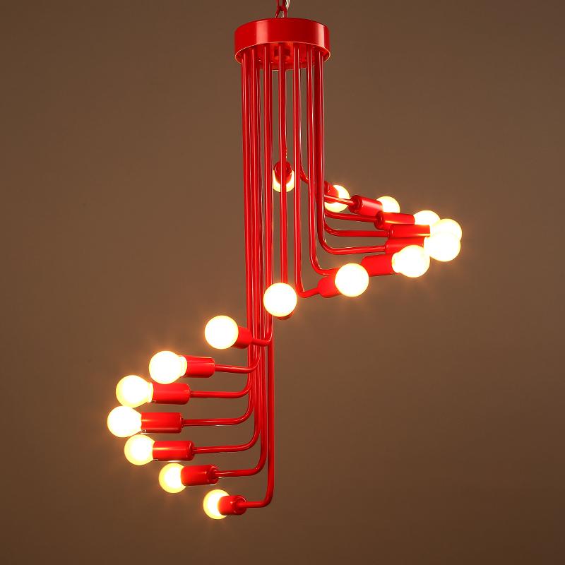 LED Spiral Staircase Chandelier Lamp - Sage Design Group - Annette Sage, CEO