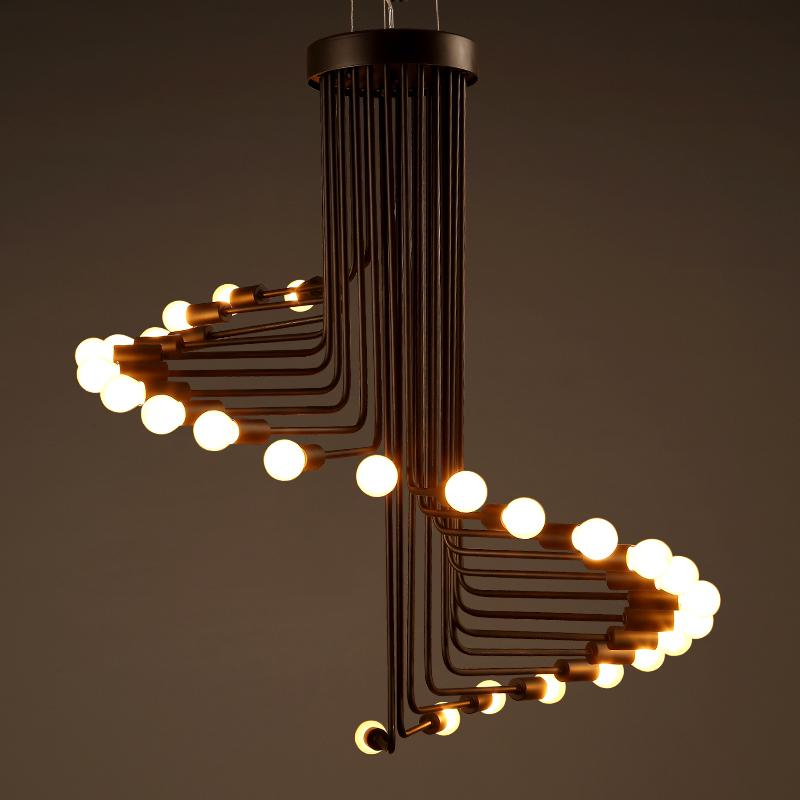 LED Spiral Staircase Chandelier Lamp - Sage Design Group - Annette Sage, CEO