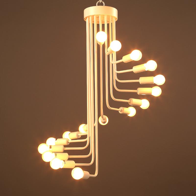 LED Spiral Staircase Chandelier Lamp - Sage Design Group - Annette Sage, CEO