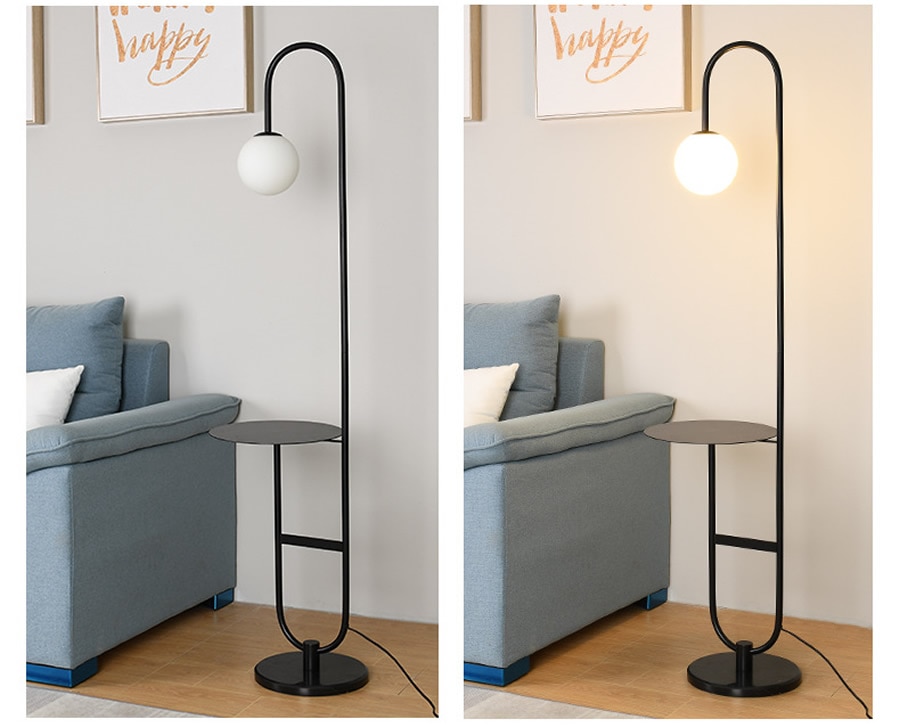 Modern Style Floor Lamp with Round Table - Sage Design Group - Annette Sage, CEO