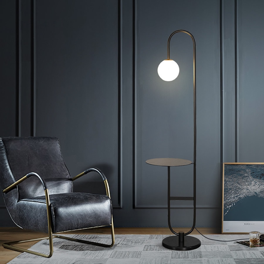 Modern Style Floor Lamp with Round Table - Sage Design Group - Annette Sage, CEO