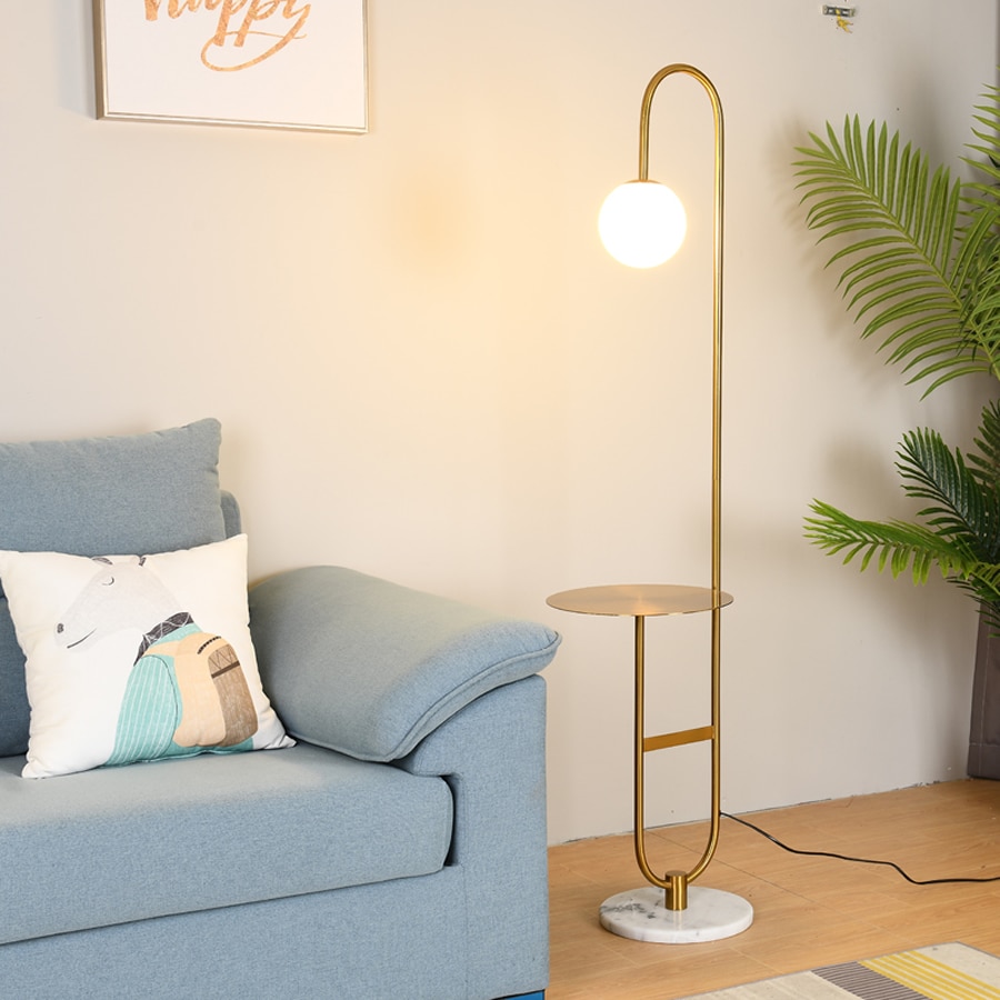 Modern Style Floor Lamp with Round Table - Sage Design Group - Annette Sage, CEO