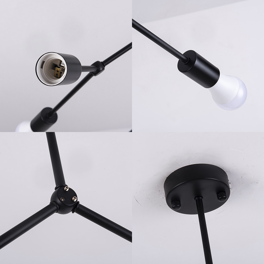 Abstract Molecular LED Ceiling Lamp - Image 7