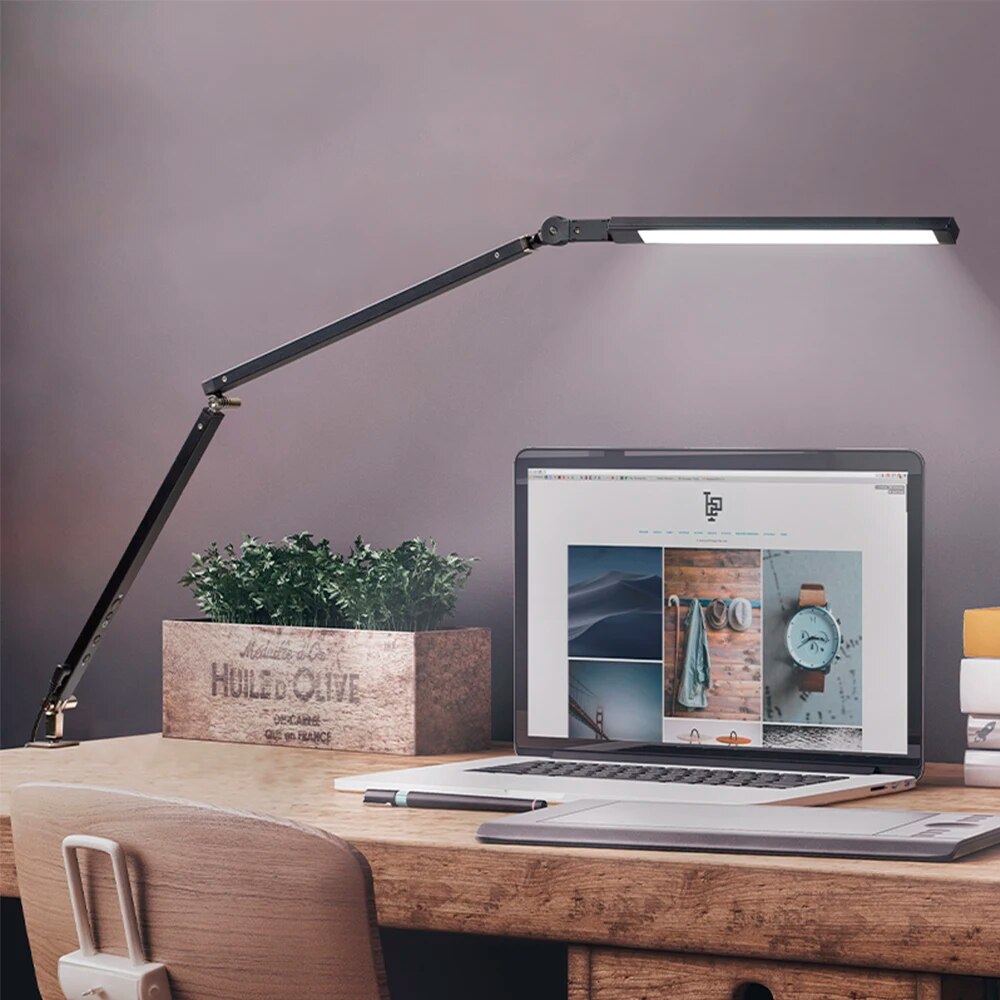 Flexible Modern Aluminum Desk Lamp - Sage Design Group - Annette Sage, CEO