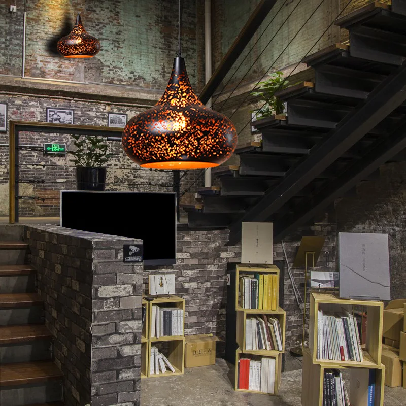 Nordic Wrought Iron Porous Etched Loft Style Pendant Lamp - DREAMSPACE™ - Annette C. Sage, CEO Nordic Wrought Iron Porous Etched Loft Style Pendant Lamp - Sage Design Group - Annette Sage, CEO
