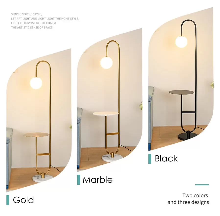 Modern Style Floor Lamp with Round Table - Sage Design Group - Annette Sage, CEO