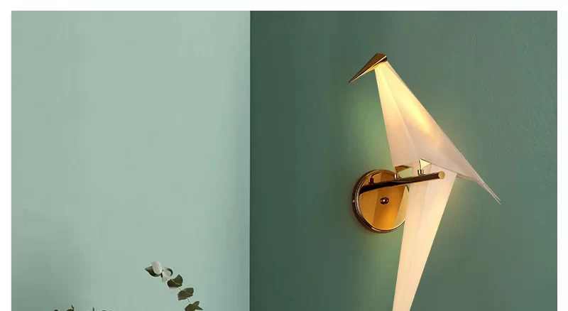 Paper Crane Inspired Wall Sconce - Sage Design Group - Annette Sage, CEO
