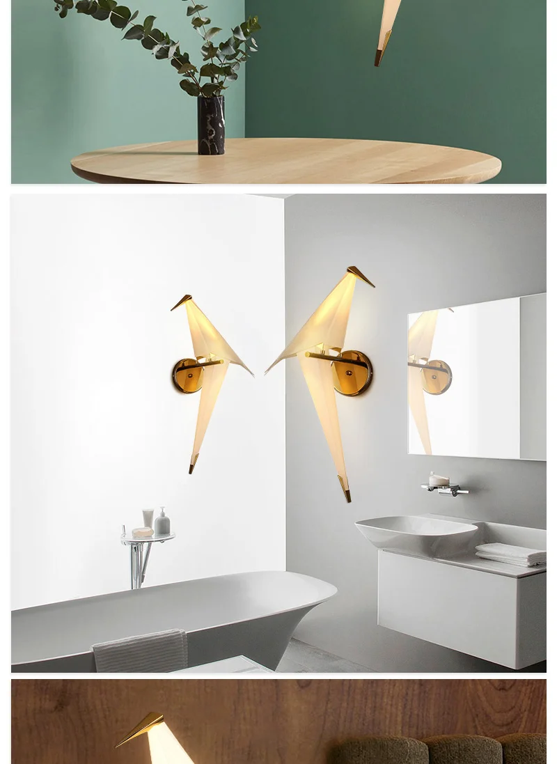 Paper Crane Inspired Wall Sconce - DREAMSPACE™ - Annette C. Sage, CEO Paper Crane Inspired Wall Sconce - Sage Design Group - Annette Sage, CEO