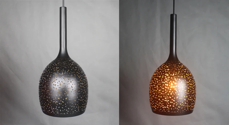 Nordic Wrought Iron Porous Etched Loft Style Pendant Lamp - Sage Design Group - Annette Sage, CEO