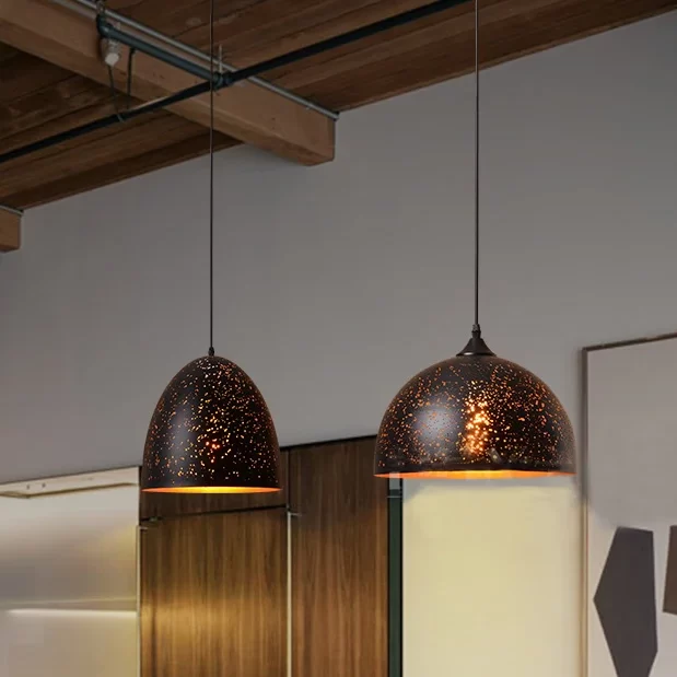 Nordic Wrought Iron Porous Etched Loft Style Pendant Lamp - DREAMSPACE™ - Annette C. Sage, CEO Nordic Wrought Iron Porous Etched Loft Style Pendant Lamp - Sage Design Group - Annette Sage, CEO