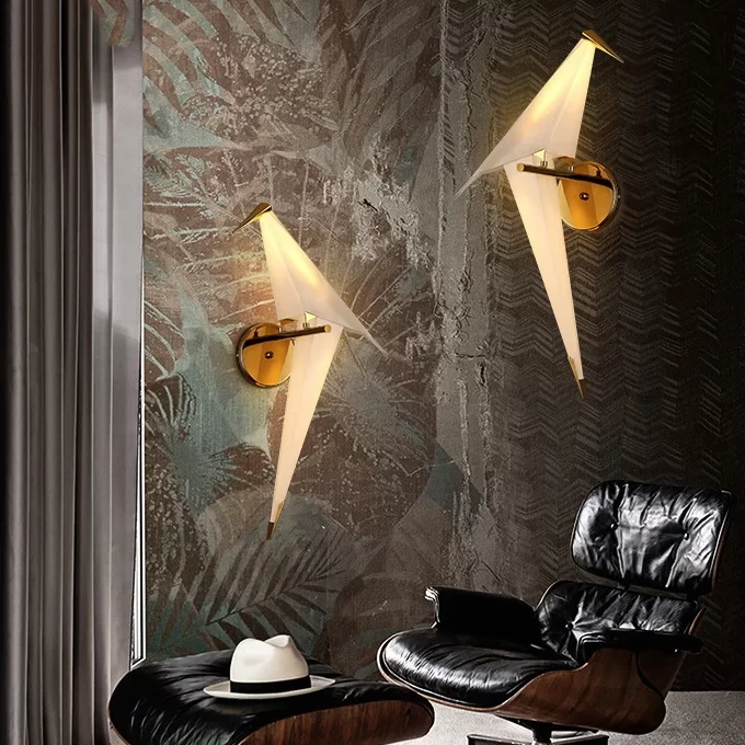 Paper Crane Inspired Wall Sconce - Sage Design Group - Annette Sage, CEO