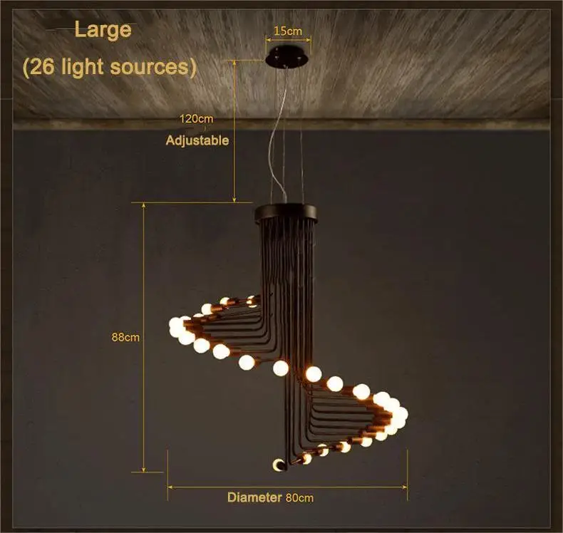 LED Spiral Staircase Chandelier Lamp - Sage Design Group - Annette Sage, CEO