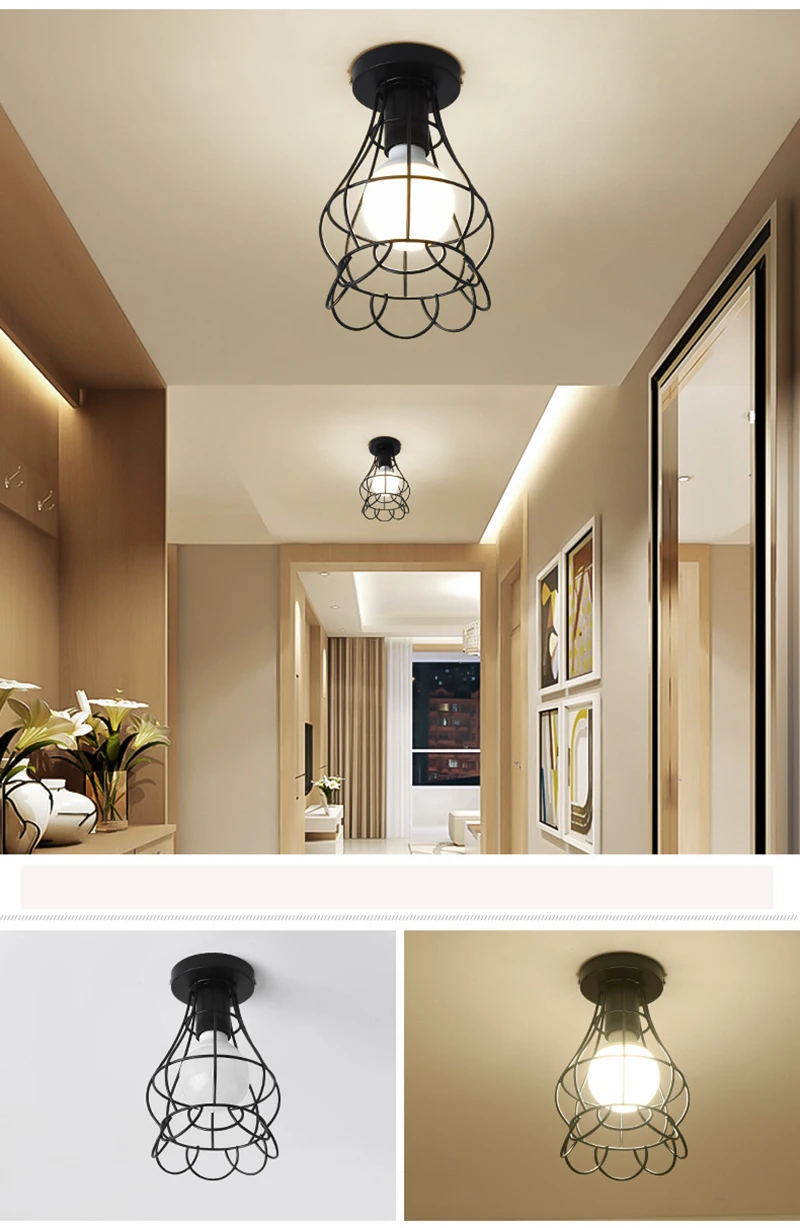 Geometric Metal Cage Ceiling Lamp Collection - Sage Design Group - Annette Sage, CEO