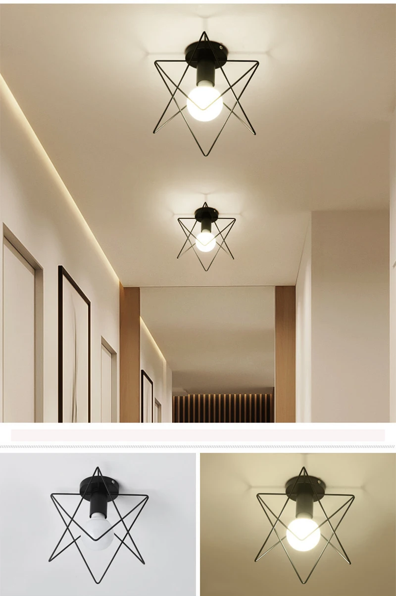 Geometric Metal Cage Ceiling Lamp Collection - Sage Design Group - Annette Sage, CEO